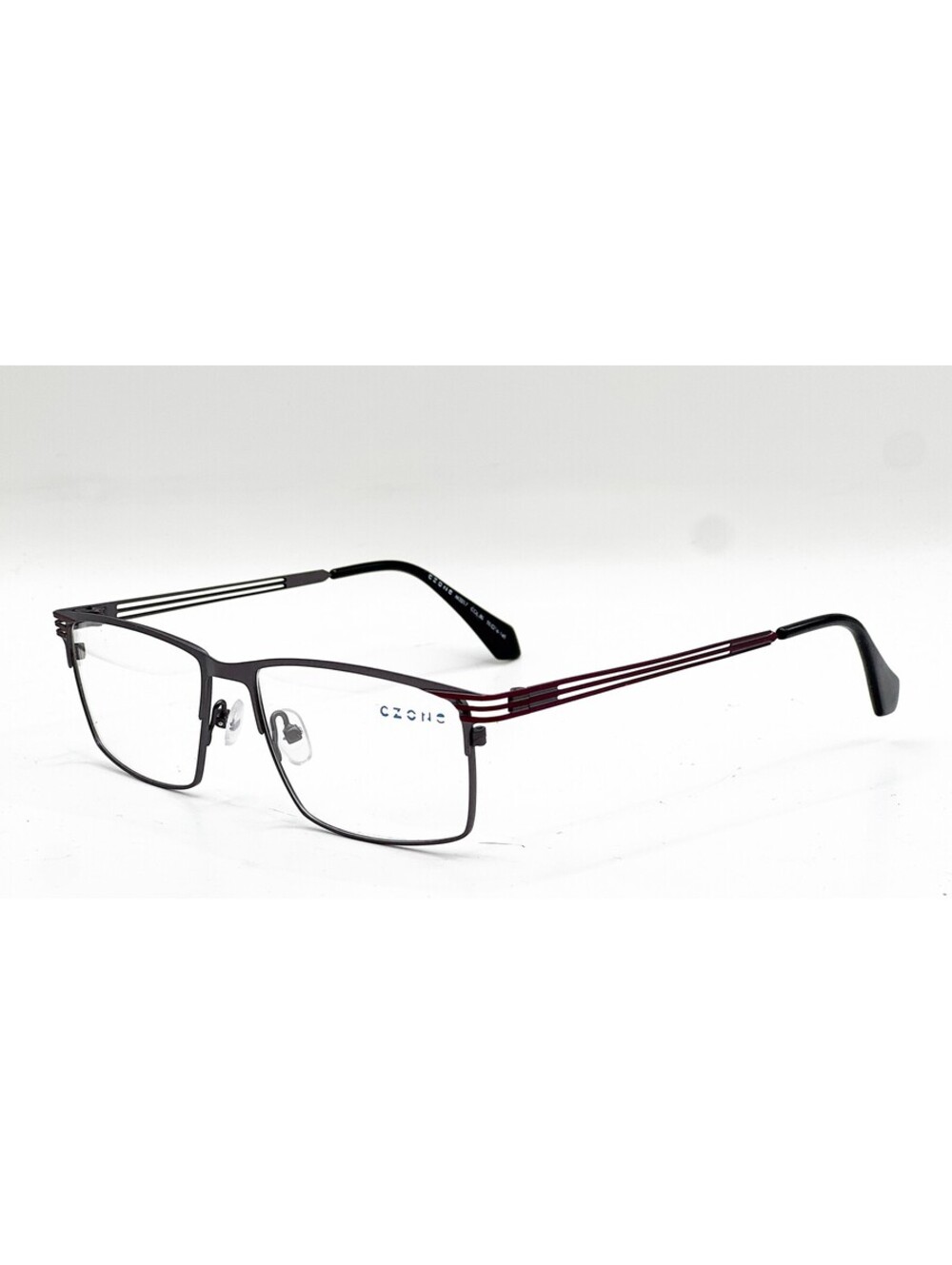 Czone M3217 80 Dark Grey Burgundy Authentic Eyeglasses 55-16-145